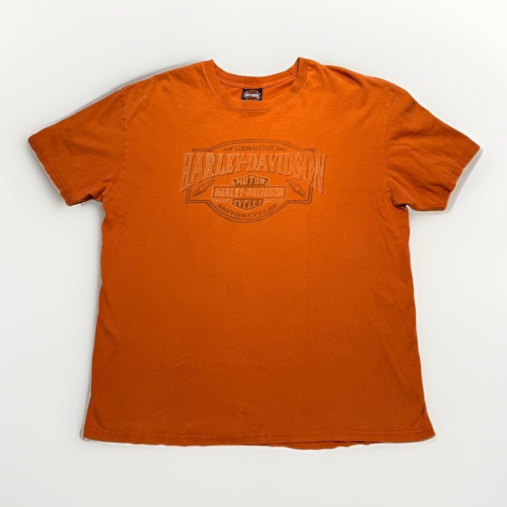 Men's Harley Davidson vintage T-Shirt XL Made in USA Orange